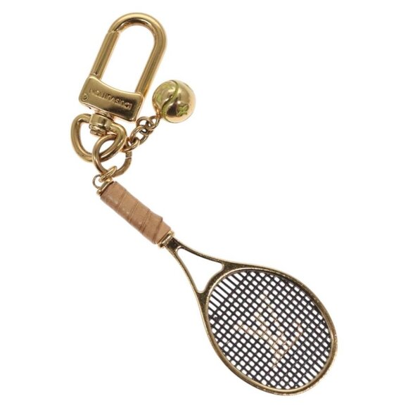 LOUIS VUITTON Bijou Sack LV Serve Key Ring Gold Tone - Picture 1 of 15